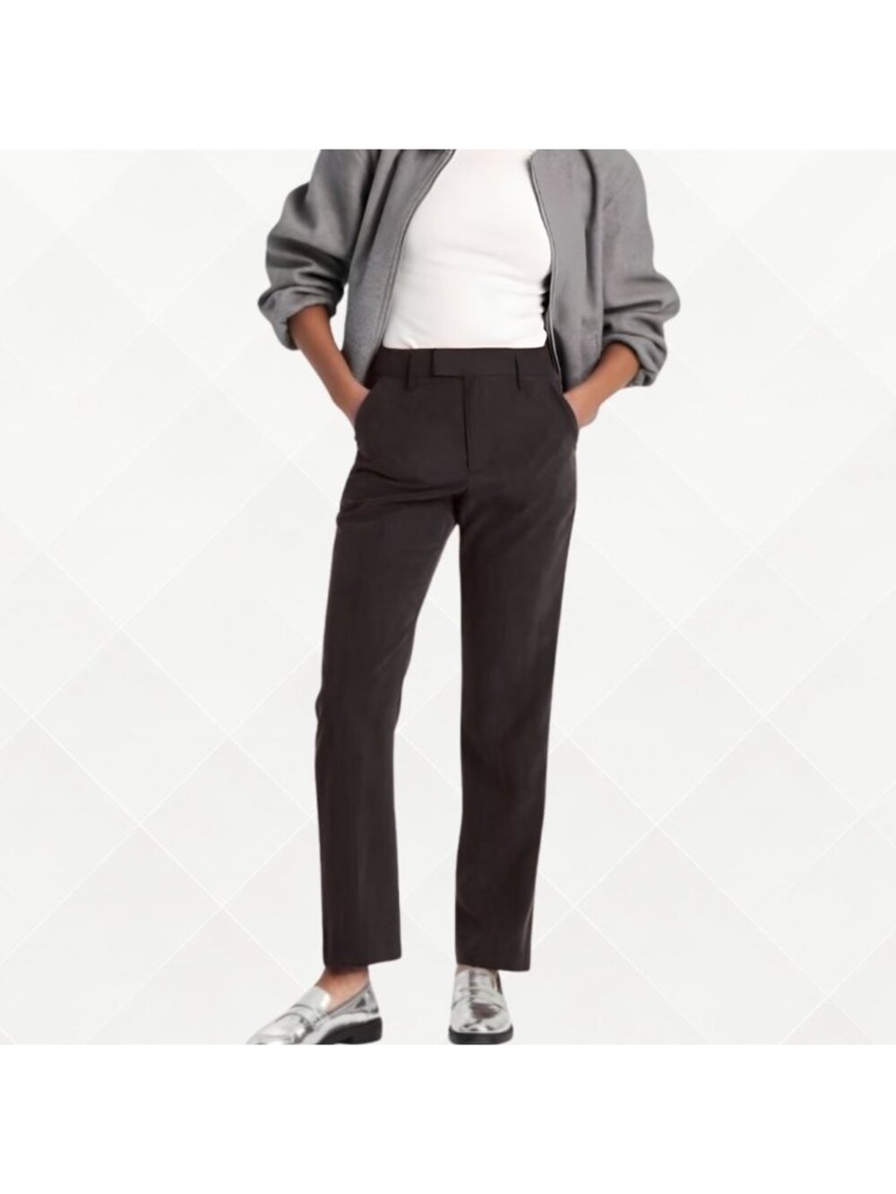 A New Day High Rise Stovepipe Trousers • Size 6 • NWT • Twill • WPT-100106